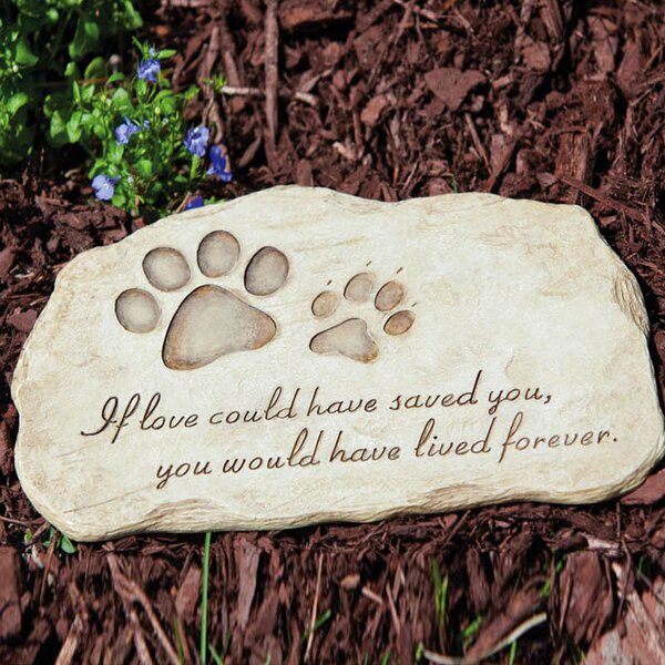 Pet memorial hot sale stepping stones personalized